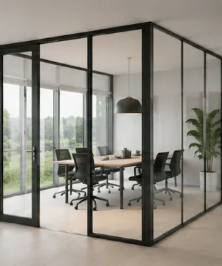 Kantoor met projectwand